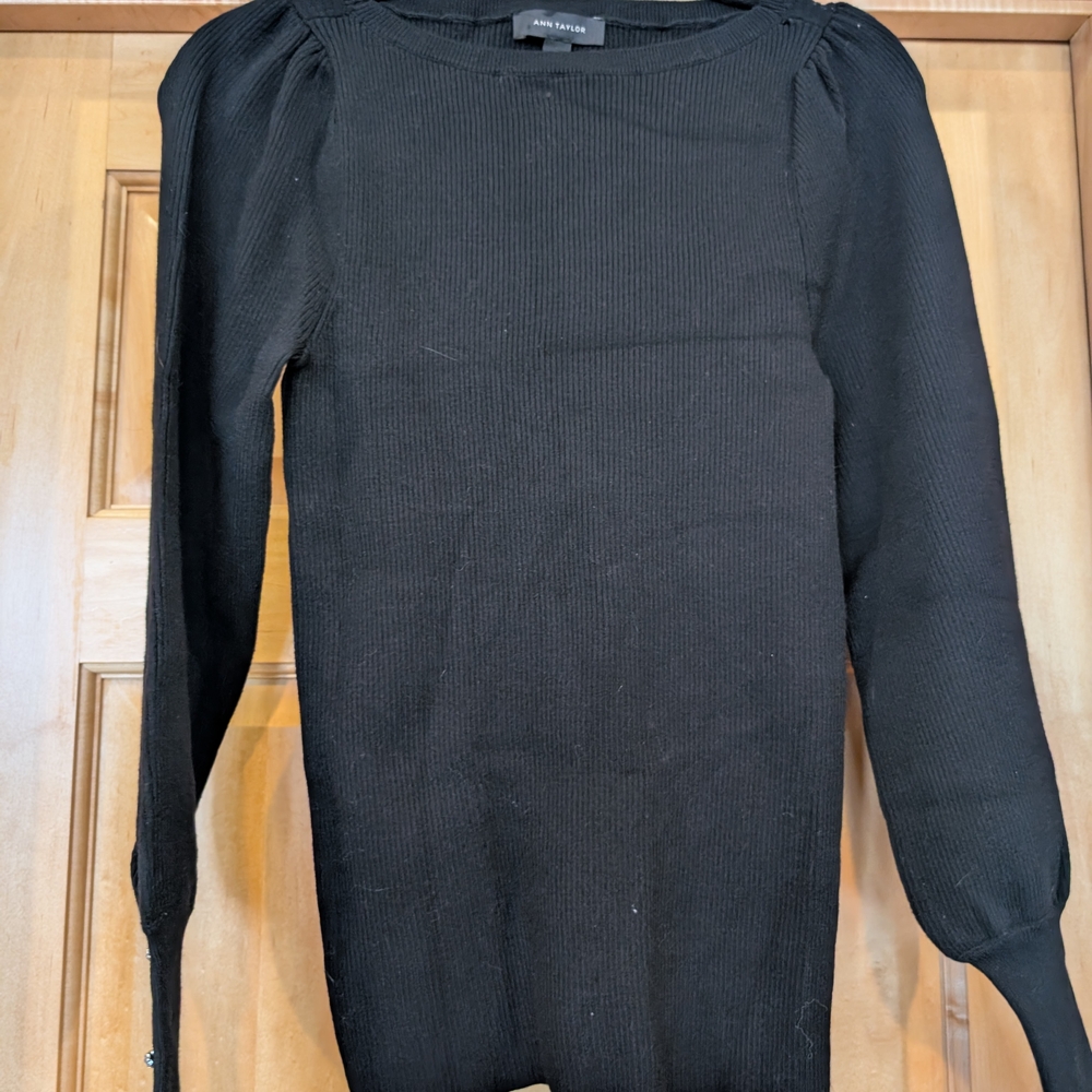 Ann Taylor Black Knit Top - Picture 5 of 8
